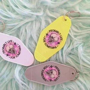 Handmade retro motel keychain probably late for something. Listing price…